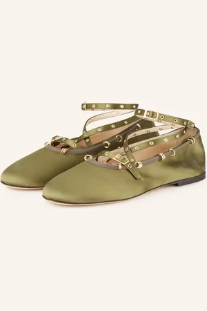 Wandler Ballerinas June Aus Satin gruen
