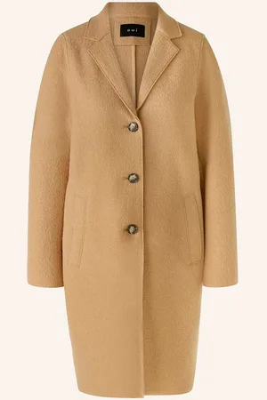 Oui Wollmantel beige
