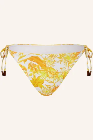 Vilebrequin Triangel-Bikini-Hose Tahiti Flowers gelb