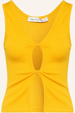 CHRISTOPHER ESBER Top Open Twist Mit Cut-Out gelb