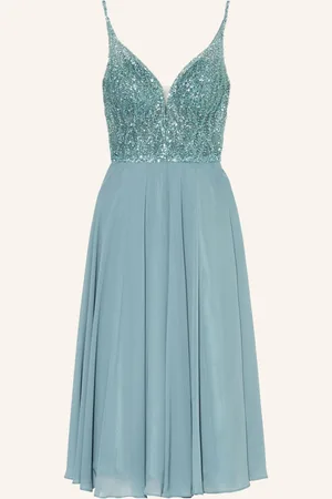 hey kyla Cocktailkleid Mit Pailetten Und Schmucksteinen blau