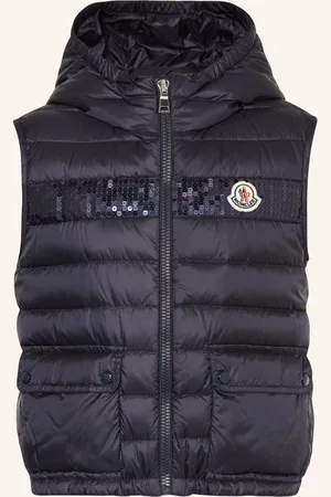 Moncler Daunenweste Mit Pailletten blau