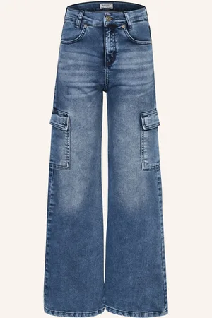 Blue Effect Cargojeans Wide Fit blau