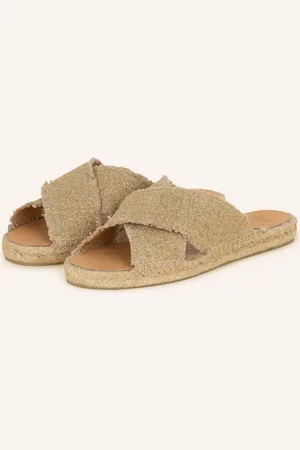 Castaner Pantoletten Palmera Mit Glanzgarn beige