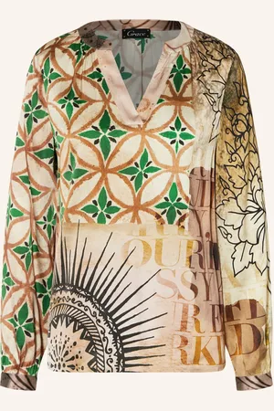 Grace Blusenshirt Aus Satin beige