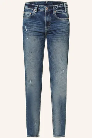 AG Jeans Destroyed Jeans Girlfriend blau