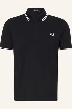 Fred Perry Piqué-Poloshirt blau