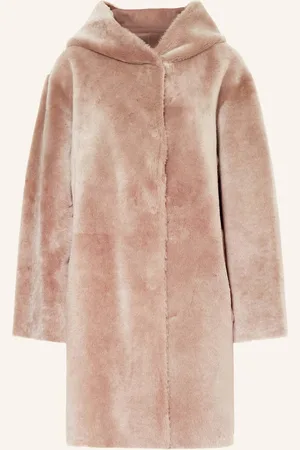 Manzoni 24 Ledermantel Zum Wenden beige