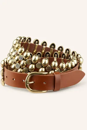 Isabel Marant Ledergürtel Varana braun