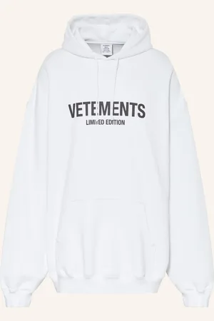 Vetements Oversized-Hoodie weiss