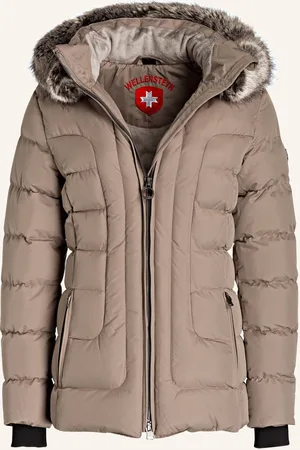 Wellensteyn Steppjacke Belvitesse Mit Abnehmbarem Kunstfell beige