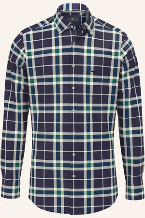 Fynch-Hatton Hemd Comfort Fit blau