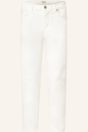 Goldgarn Denim Destroyed Jeans Rheinau Tapered Fit weiss