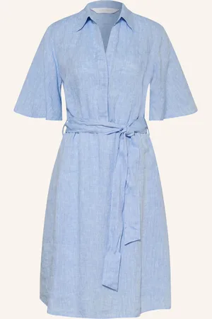 Robert Friedman Leinenkleid Ilaryl blau