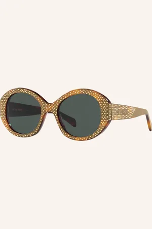 Céline Sonnenbrille cl000415 Mit Schmucksteinen braun