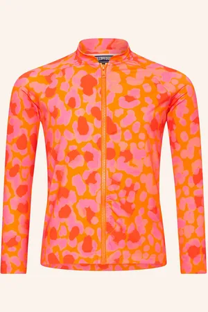 Vilebrequin Uv-Shirt New Leopard Mit Uv-Schutz 50+ orange