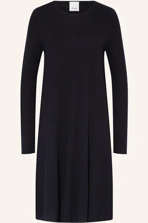 Allude Strickkleid Mit Cashmere blau