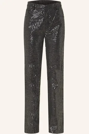 ROTATE Straight Jeans Mit Pailletten