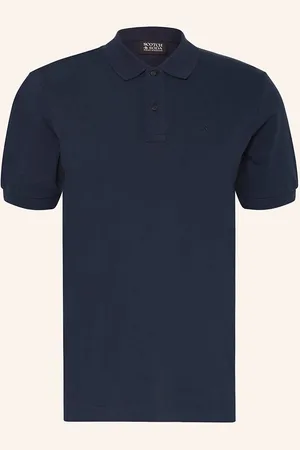 Scotch&Soda Pique-Poloshirt blau