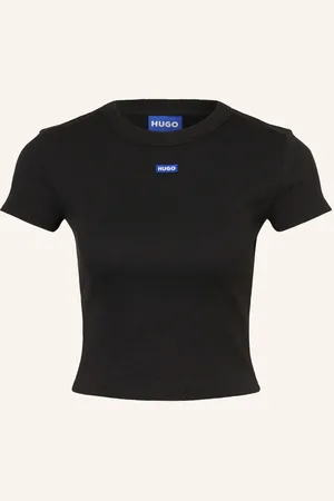 Hugo Blue Cropped-Shirt