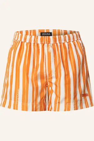 Ermenegildo Zegna Badeshorts Righe Degradee orange