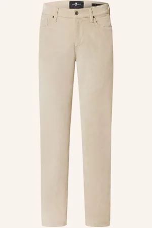 7 for all Mankind Cordhose Slimmy Slim Straight Fit weiss