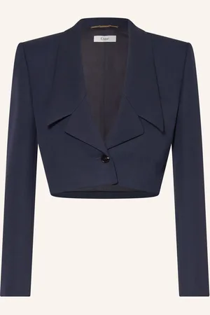 Chloé Cropped-Blazer blau