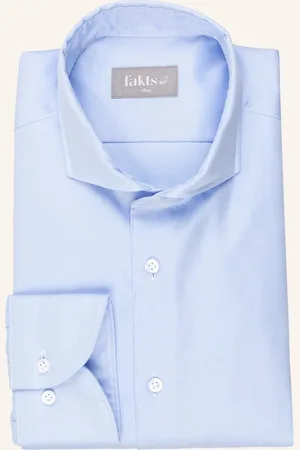 fakts Hemd Luca Slim Fit blau