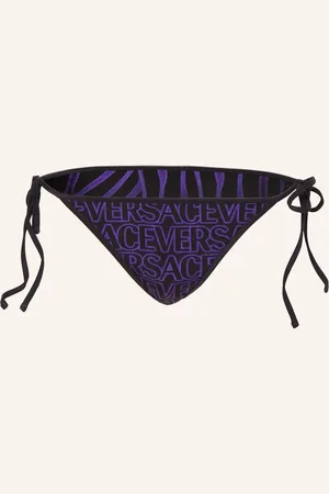 VERSACE Triangel-Bikini-Hose Zum Wenden lila