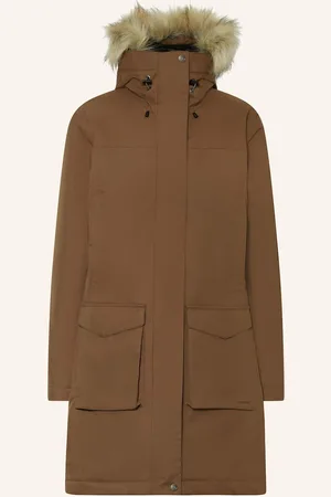 Fjällräven Parka Nuuk Lite Mit Abnehmbarem Kunstpelz braun