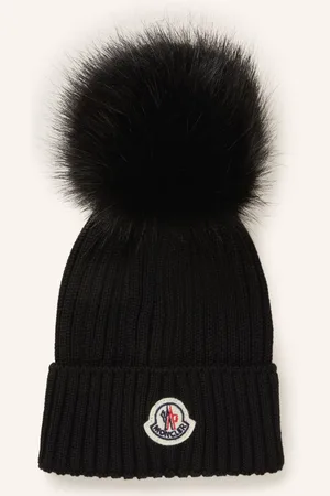 Moncler Mütze Mit Kunstpelzbommel