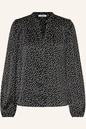 MSCH Satinbluse Mschhanalisa Myrina schwarz