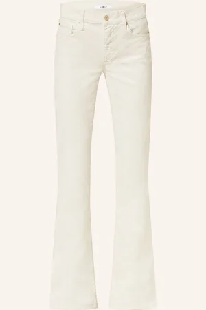 7 for all Mankind Bootcut-Hose Aus Cord weiss