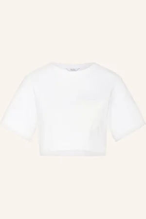 Max Mara Cropped-Shirt Messico weiss