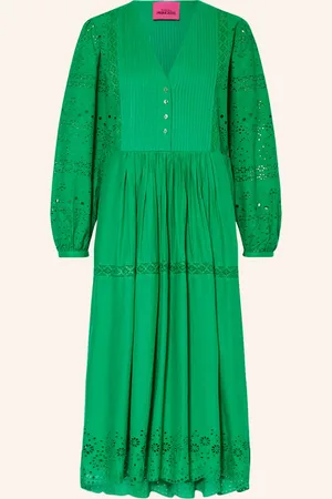 Frogbox Kleid Mit Spitze gruen