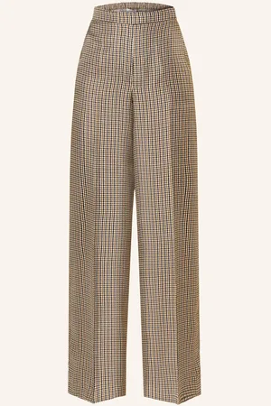Dorothee Schumacher Seidenhose Checked Coolness schwarz