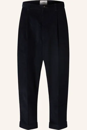 Ami Cordhose Mit Verkürzter Beinlänge blau