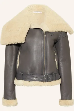 J.W.Anderson Lederjacke grau