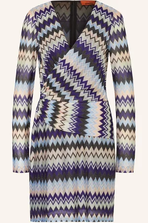 Missoni Kleid Mit Glitzergarn lila