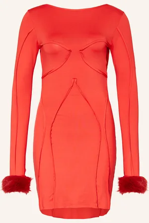 OW Jerseykleid Ciara Mit Abnehmbarem Kunstfell