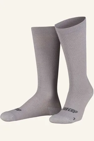 CEP Socken Flight Compression Mit Merinowolle grau