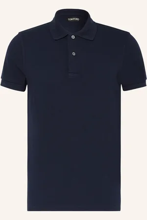 Tom Ford Piqué-Poloshirt blau