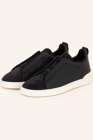 Ermenegildo Zegna Slip-On-Sneaker Triple Stitch blau
