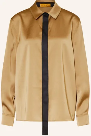 STINE GOYA Hemdbluse Aus Satin beige