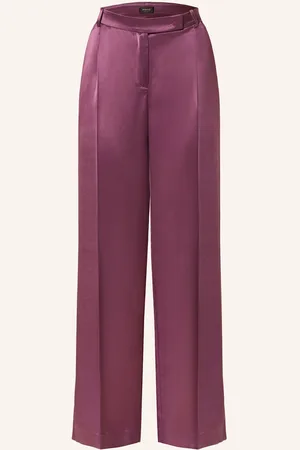 Pinko Marlenehose Laon Aus Satin rot