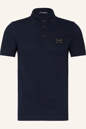 Dolce & Gabbana Piqué-Poloshirt blau