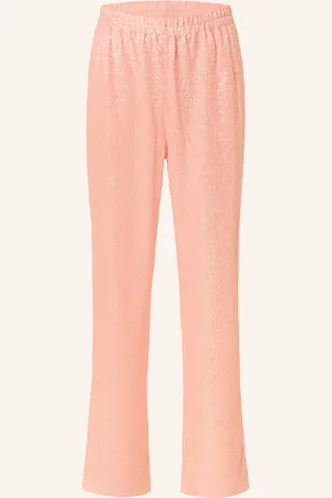 STINE GOYA Marlenehose Fatou Mit Pailletten rosa
