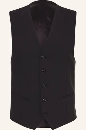 Club of Gents Anzugweste Cg Carlton Extra Slim Fit schwarz