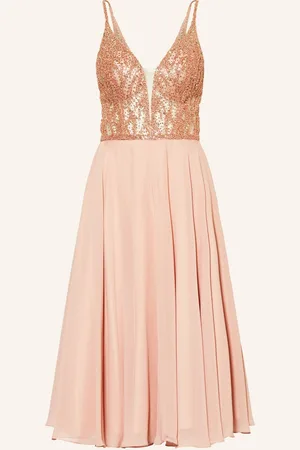hey kyla Cocktailkleid Mit Pailetten Und Schmucksteinen rosa