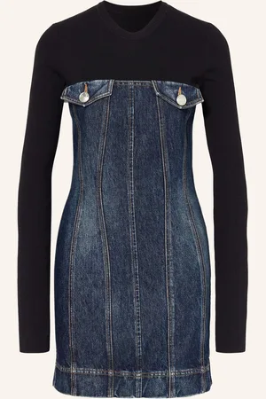 Sportmax Kleid Teti Im Materialmix blau